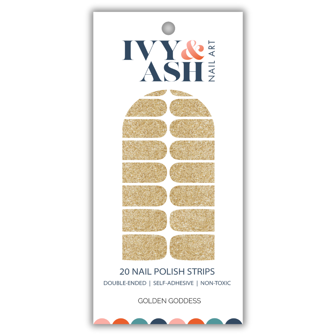 Golden Goddess Nail Wrap Set