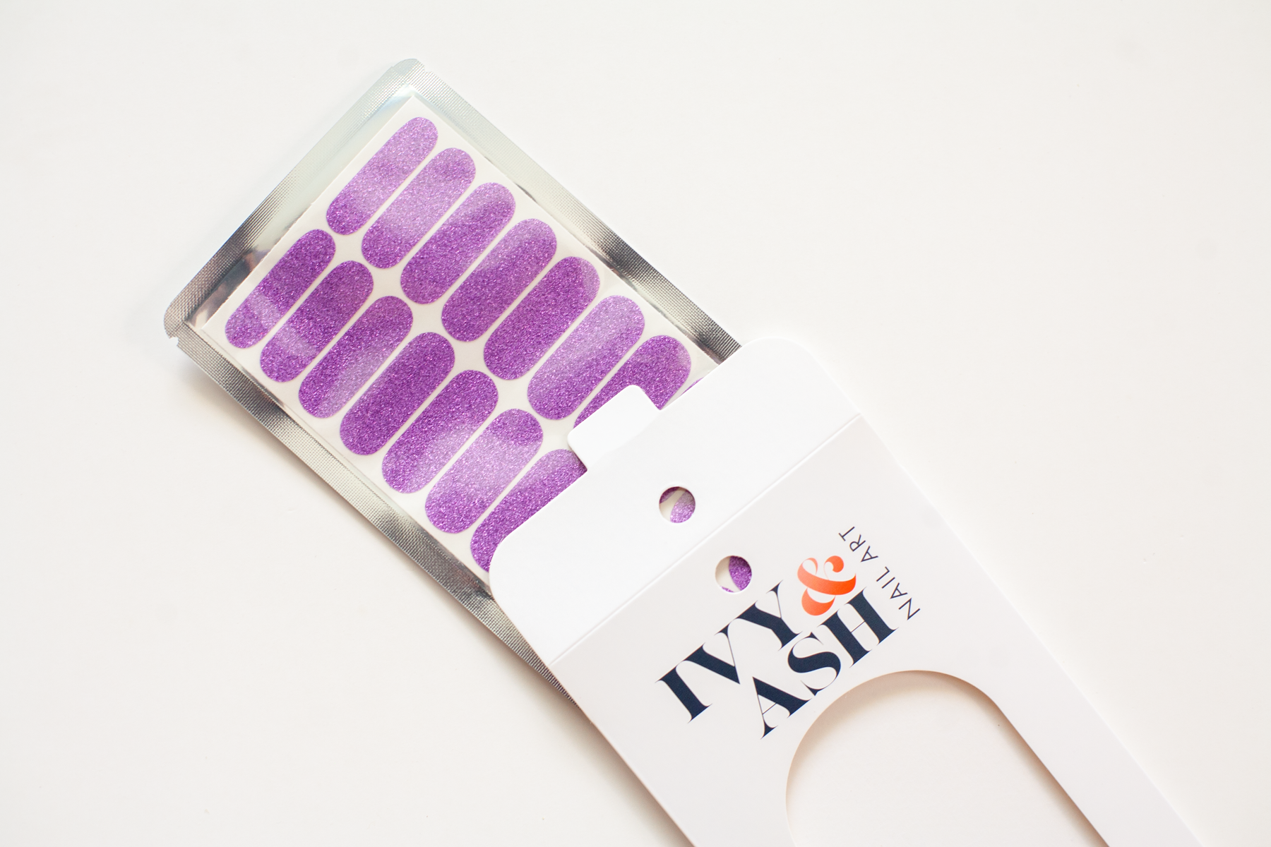 Lilac Shimmer Nail Wrap Set