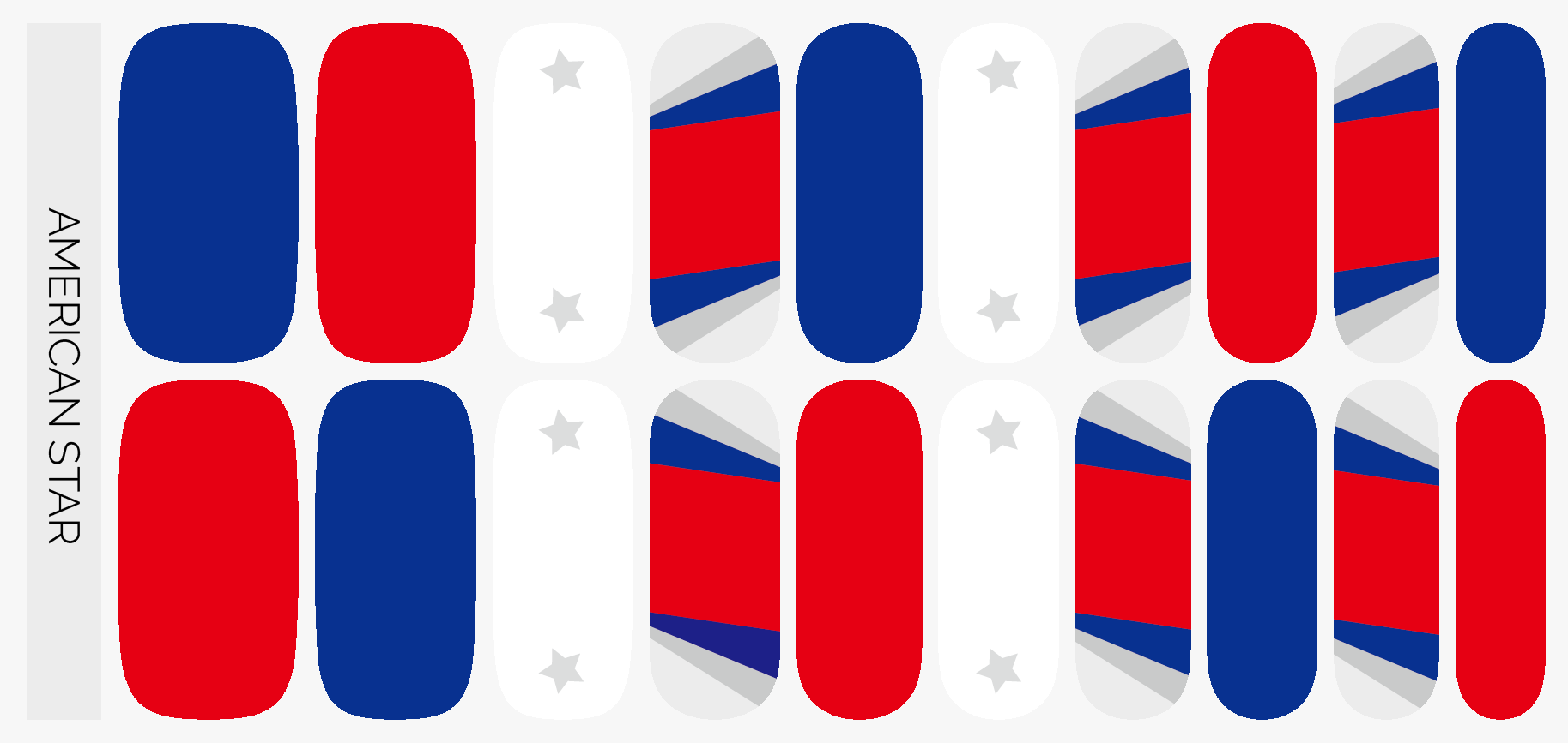 American Star Nail Wrap Set