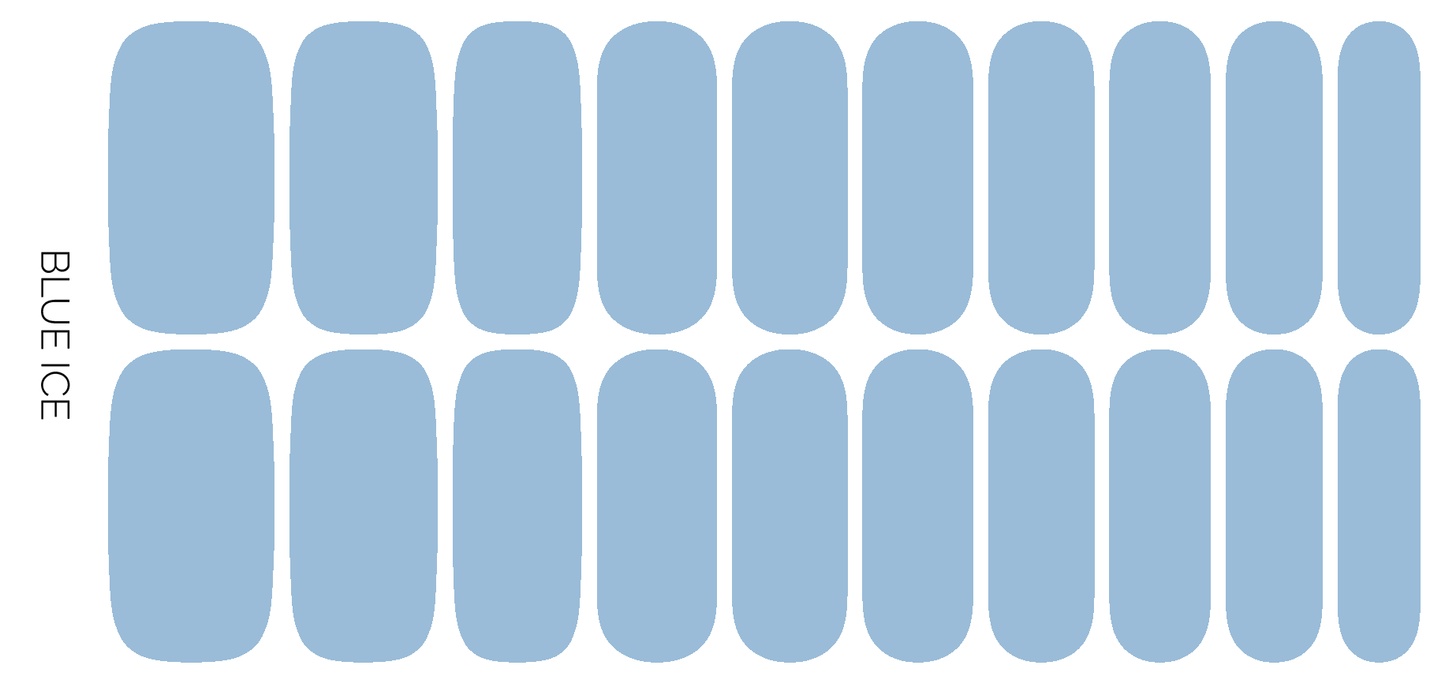 Blue Ice Nail Wrap Set