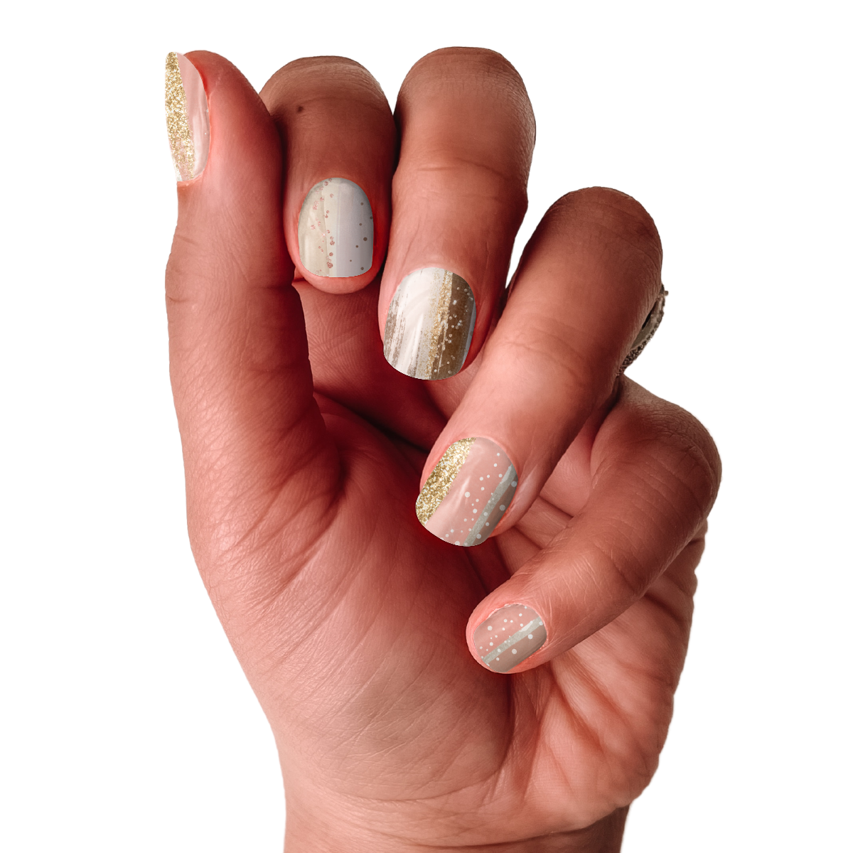Blush Brush Nail Wrap Set