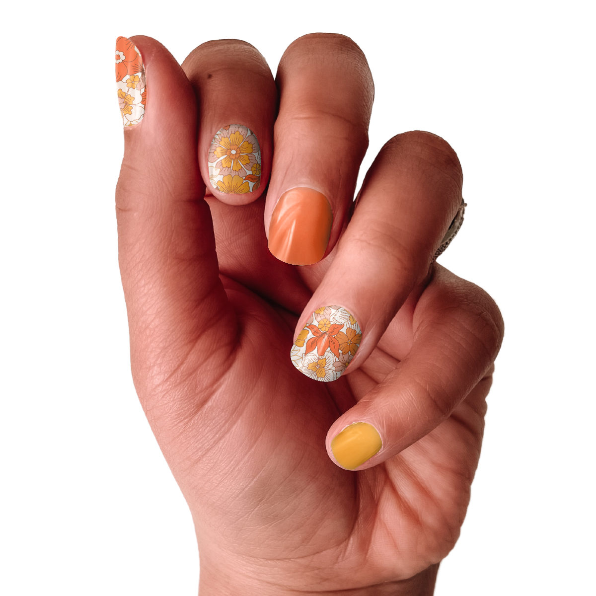 Boho Bouquet Nail Wrap Set