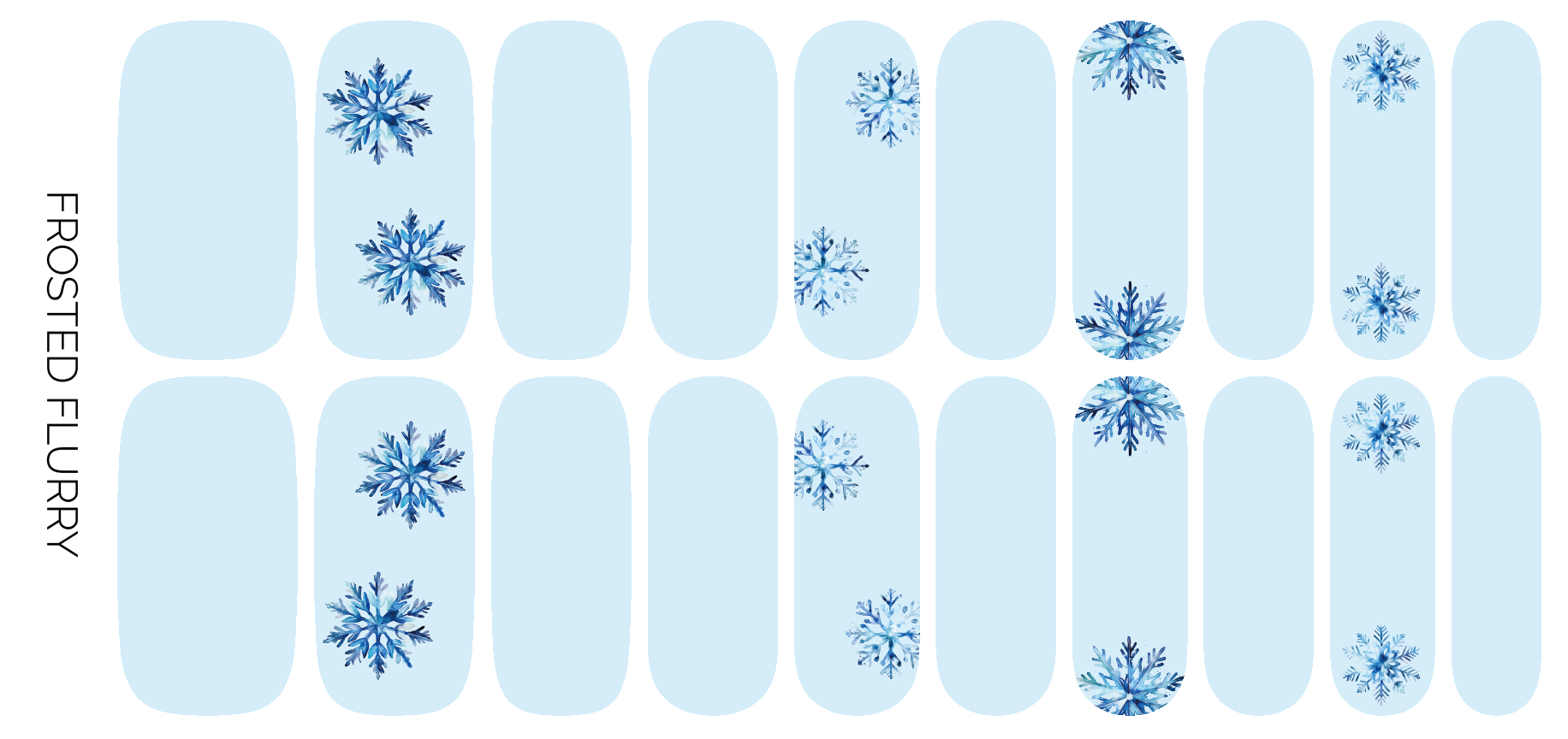 Frosted Flurry Nail Wrap Set