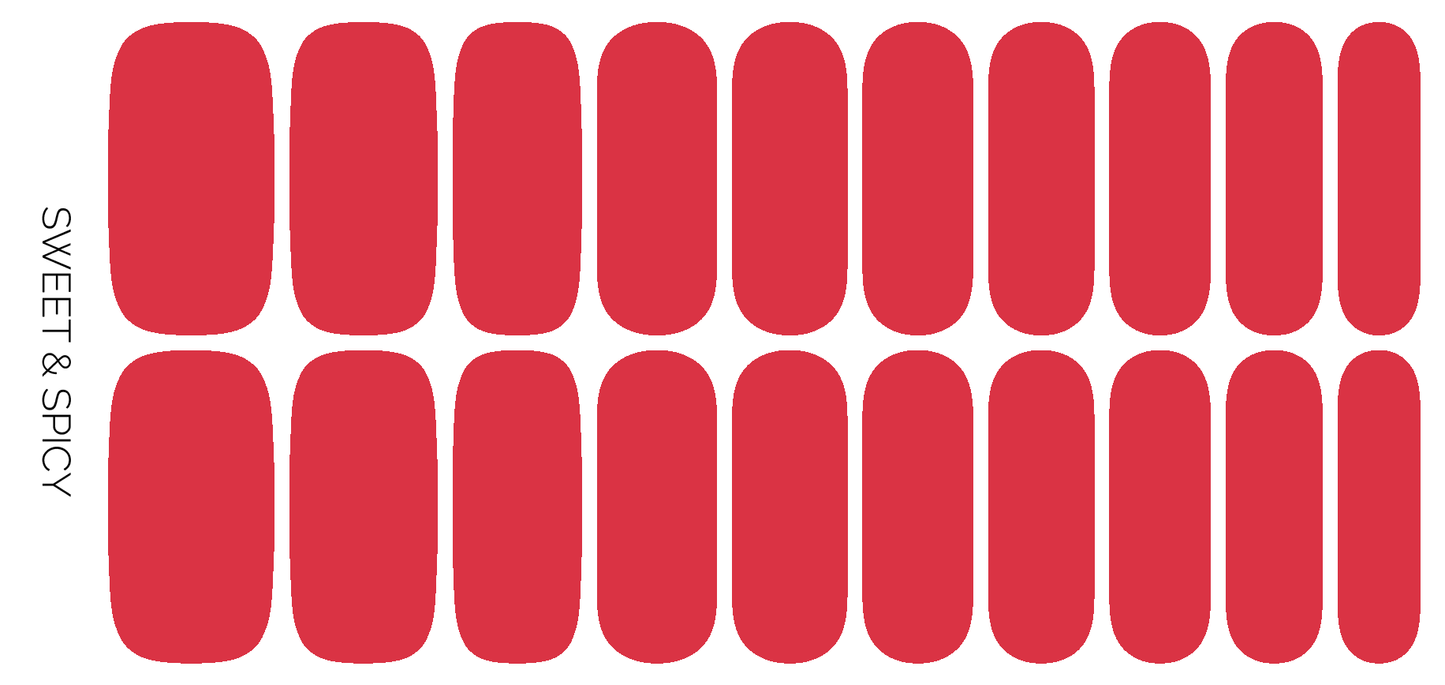 Sweet & Spicy Nail Wrap Set
