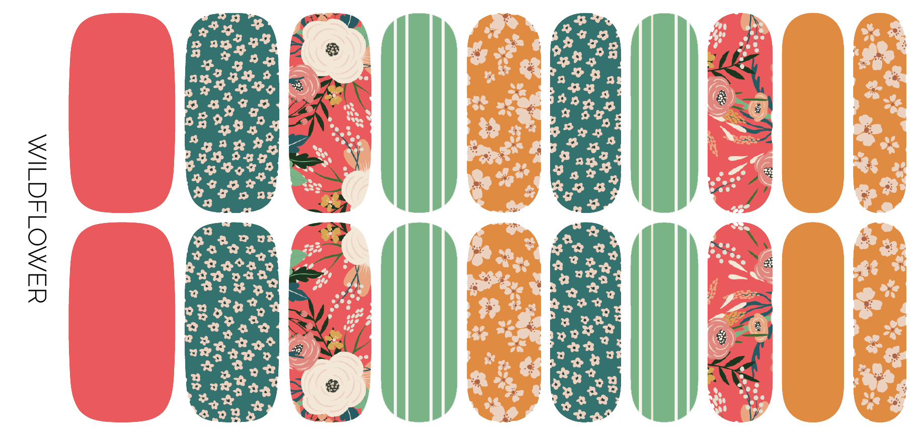 Wildflower Nail Wrap Set