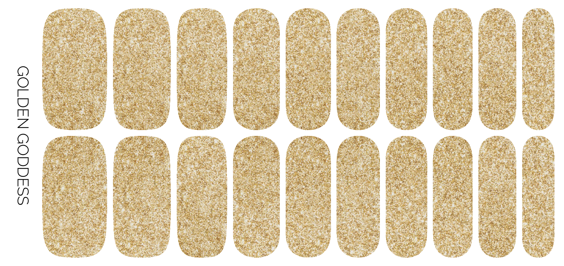 Golden Goddess Nail Wrap Set