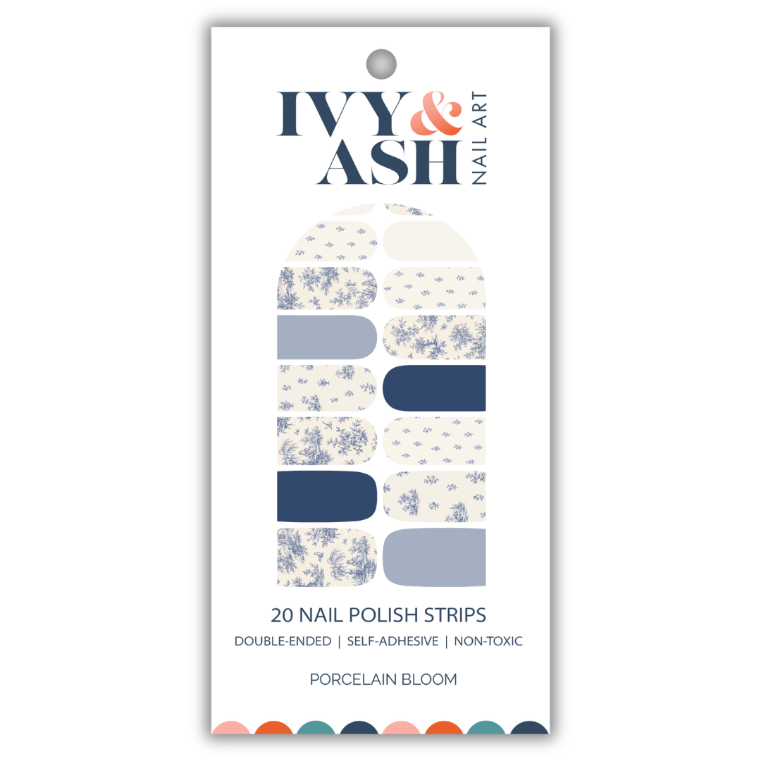 Porcelain Bloom Nail Wrap Set