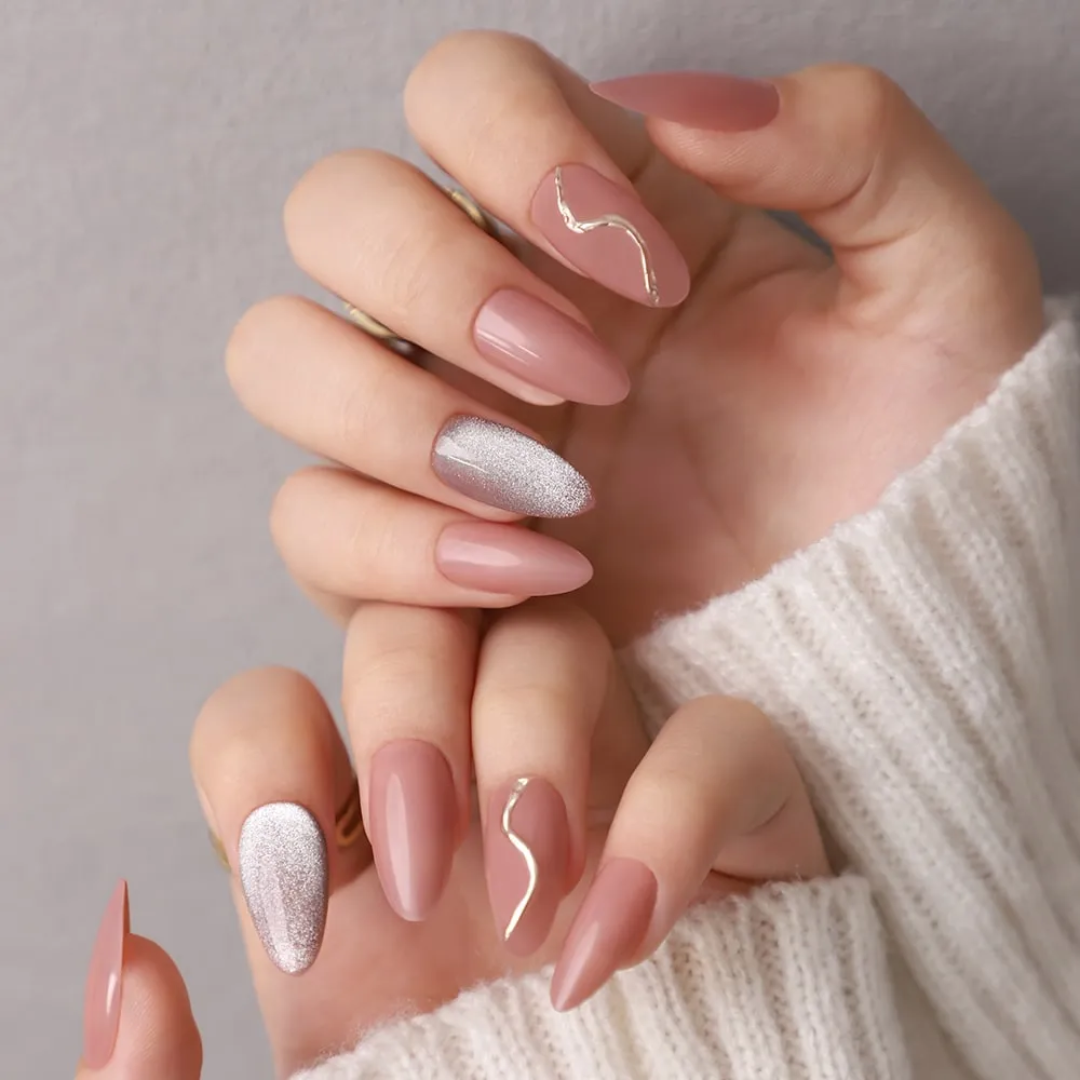 Mauve Mirage Press On Nail Set