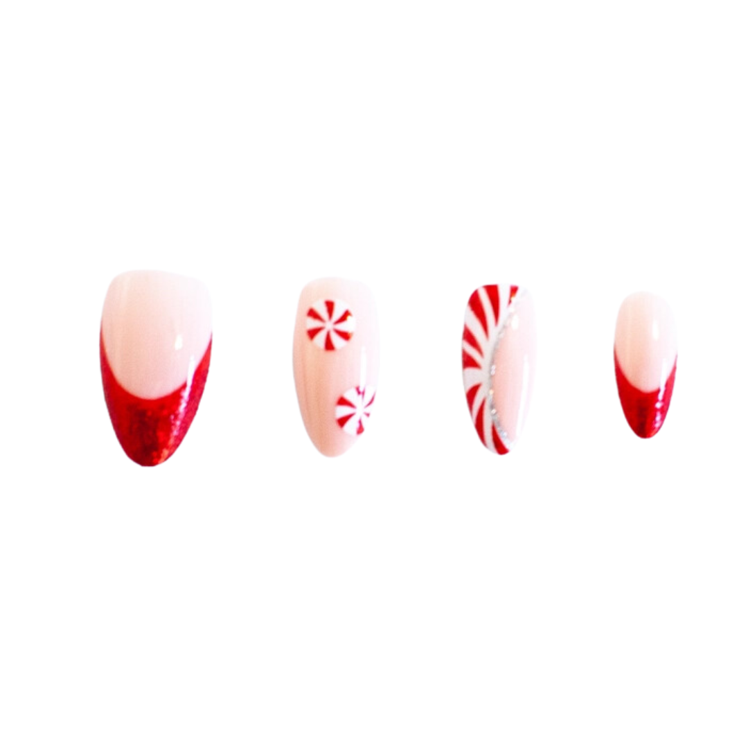 Peppermint Princess Press On Nail Set