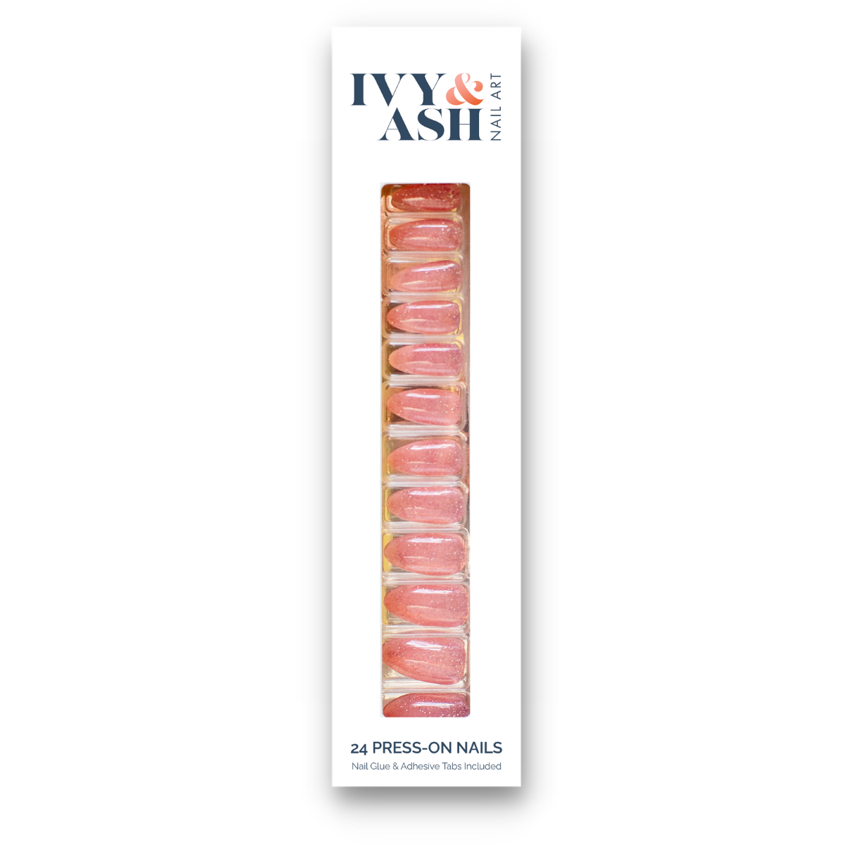 Pink Glitz Press On Nail Set