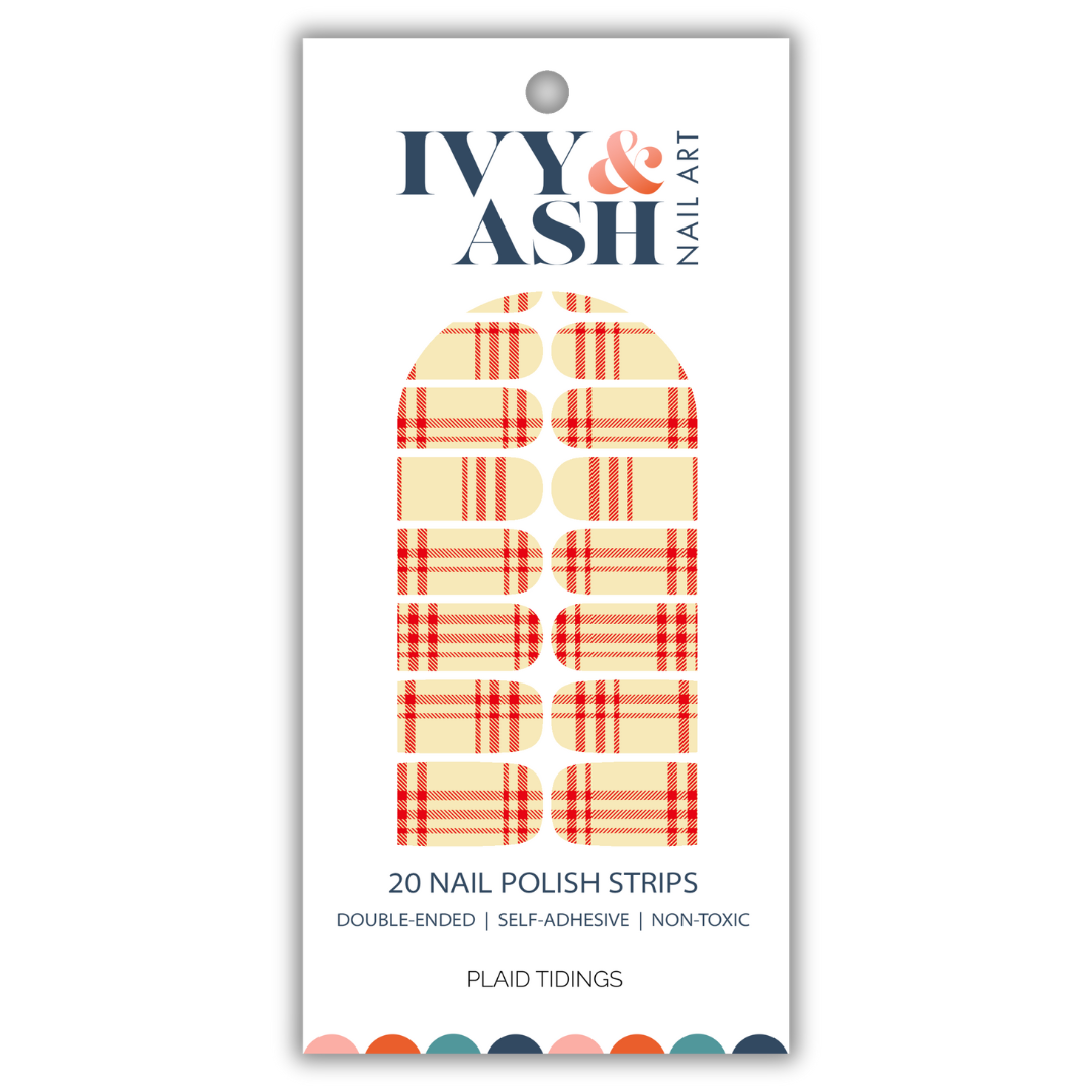 Plaid Tidings Nail Wrap Set
