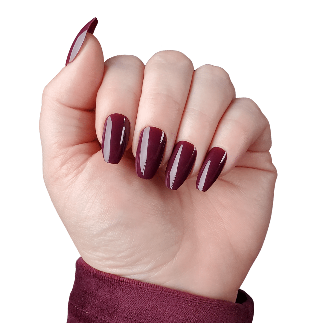 Burgundy Boss Press On Nail Set