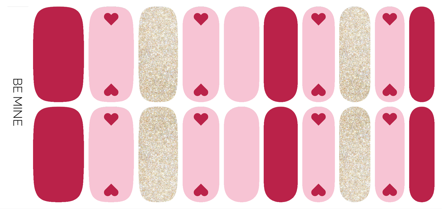 Be Mine Nail Wrap Set