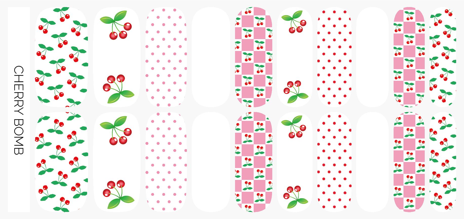 Cherry Bomb Nail Wrap Set