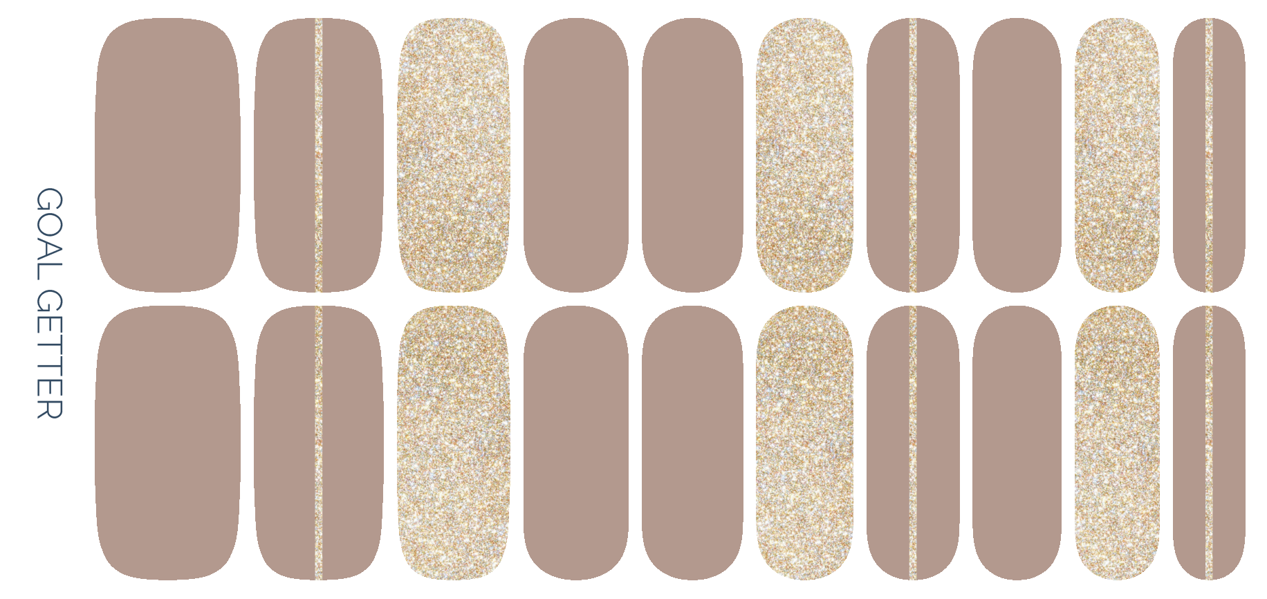 Goal Getter Nail Wrap Set