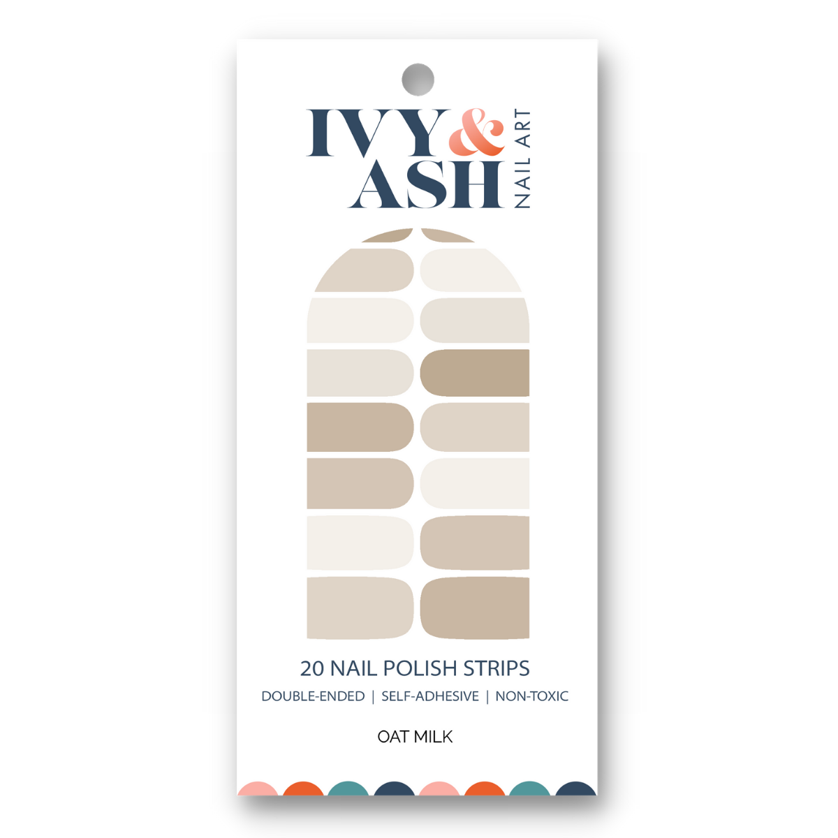 Oat Milk Nail Wrap Set