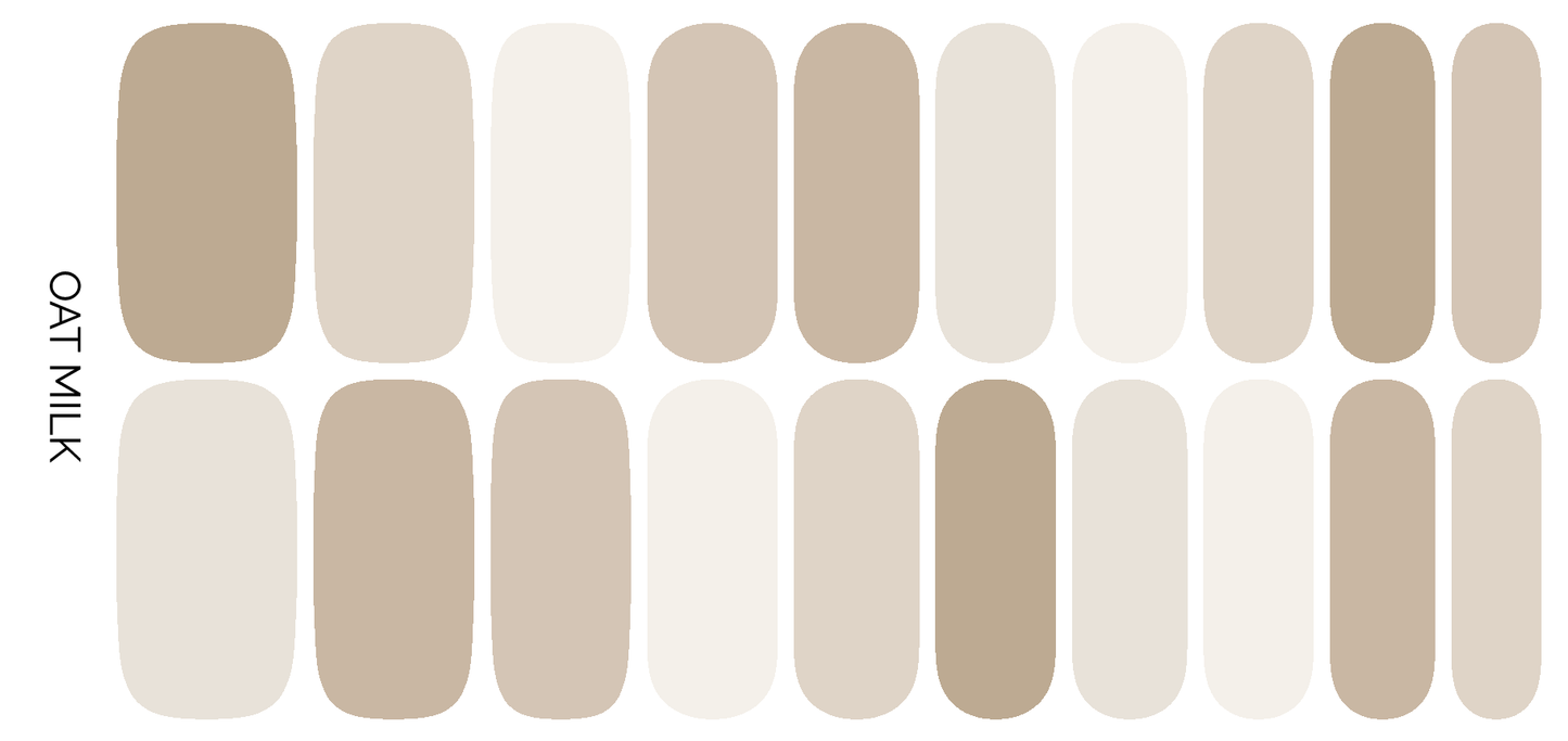 Oat Milk Nail Wrap Set