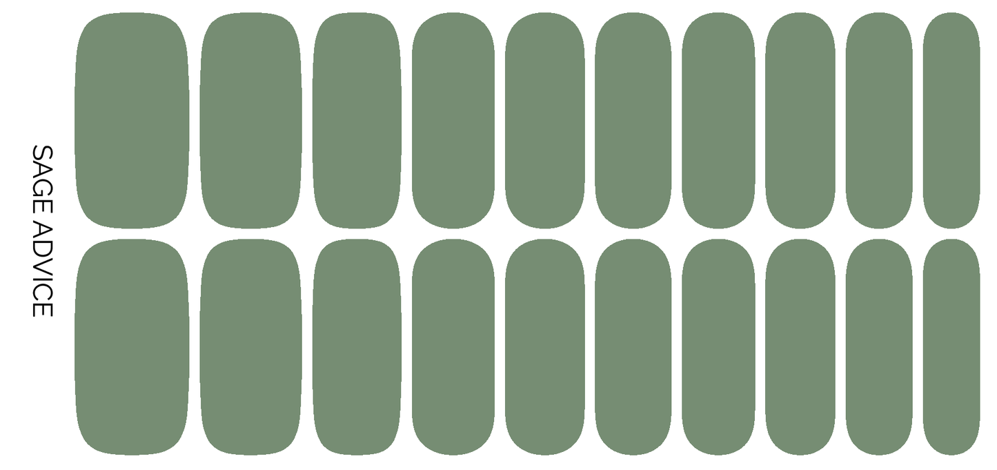 Sage Advice Nail Wrap Set