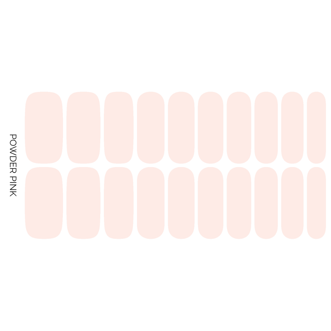 Powder Pink Nail Wrap Set
