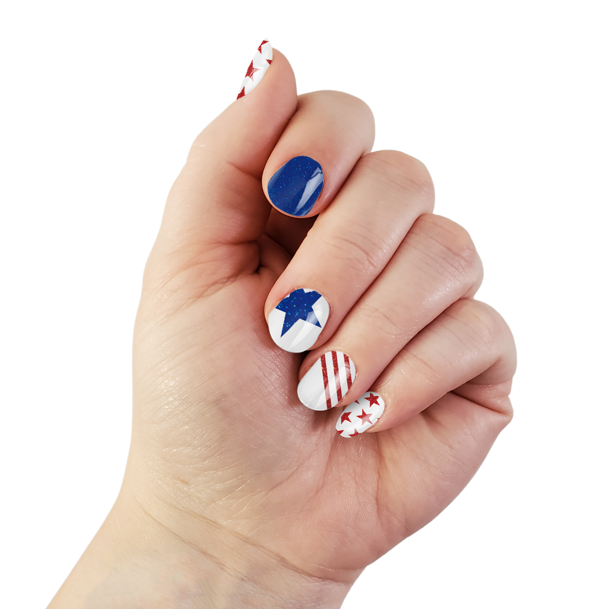 Stars & Stripes Nail Wrap Set