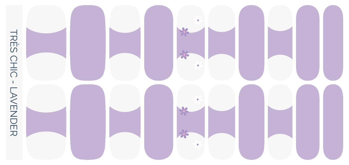 Très Chic - Lavender Nail Wrap Set