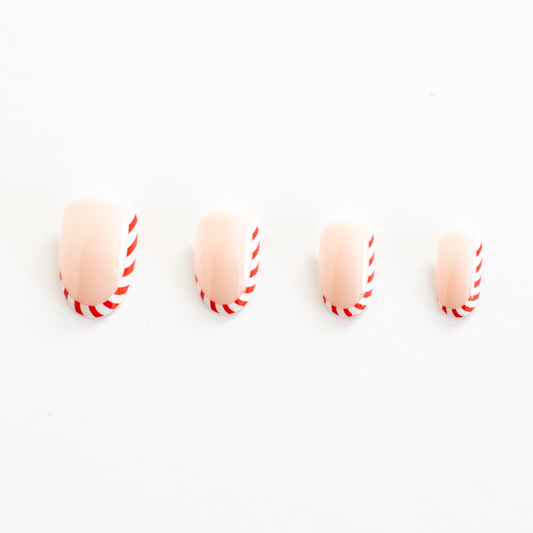 Candy Cane Cutie Press On Nail Set