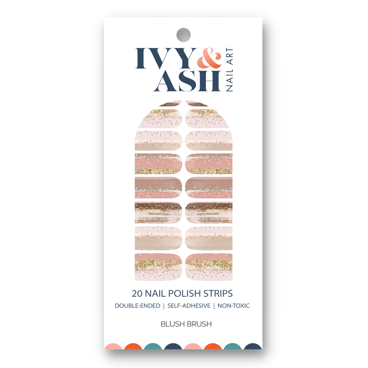 Blush Brush Nail Wrap Set