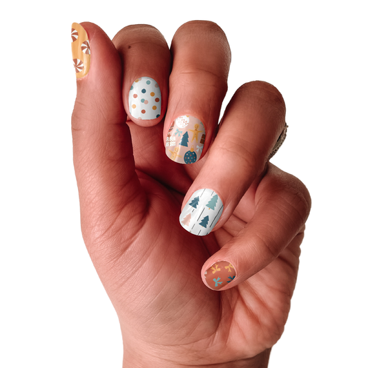 Cozy Christmas Nail Wrap Set