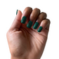 Deep Forest Green Nail Wrap Set
