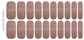 Twinkling Taupe Nail Wrap Set
