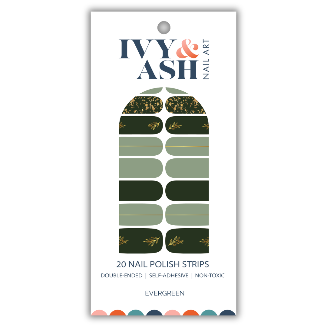 Evergreen Nail Wrap Set