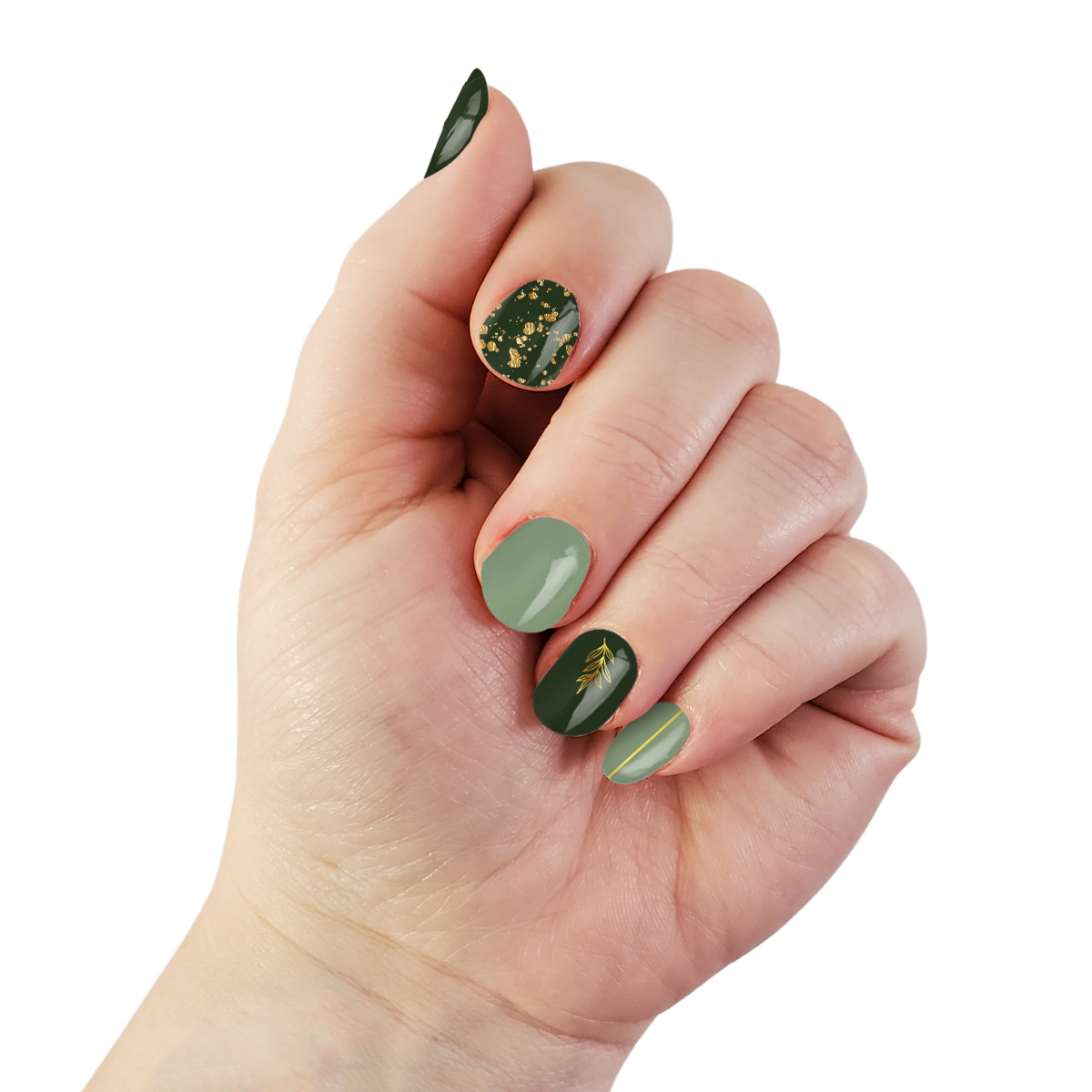 Evergreen Nail Wrap Set