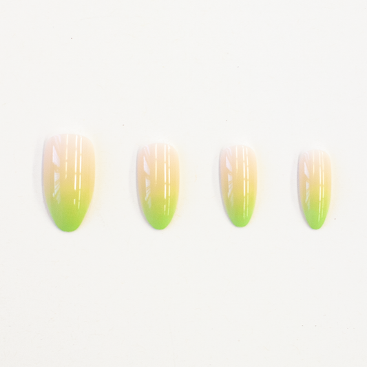 Lime Fade Press On Nail Set