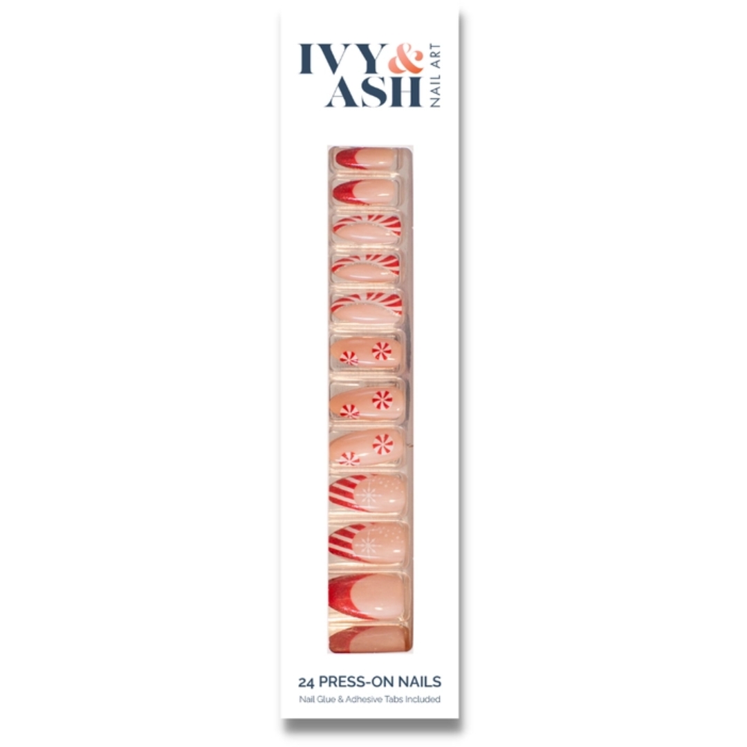 Peppermint Princess Press On Nail Set