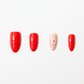 Red Daisy Press On Nail Set