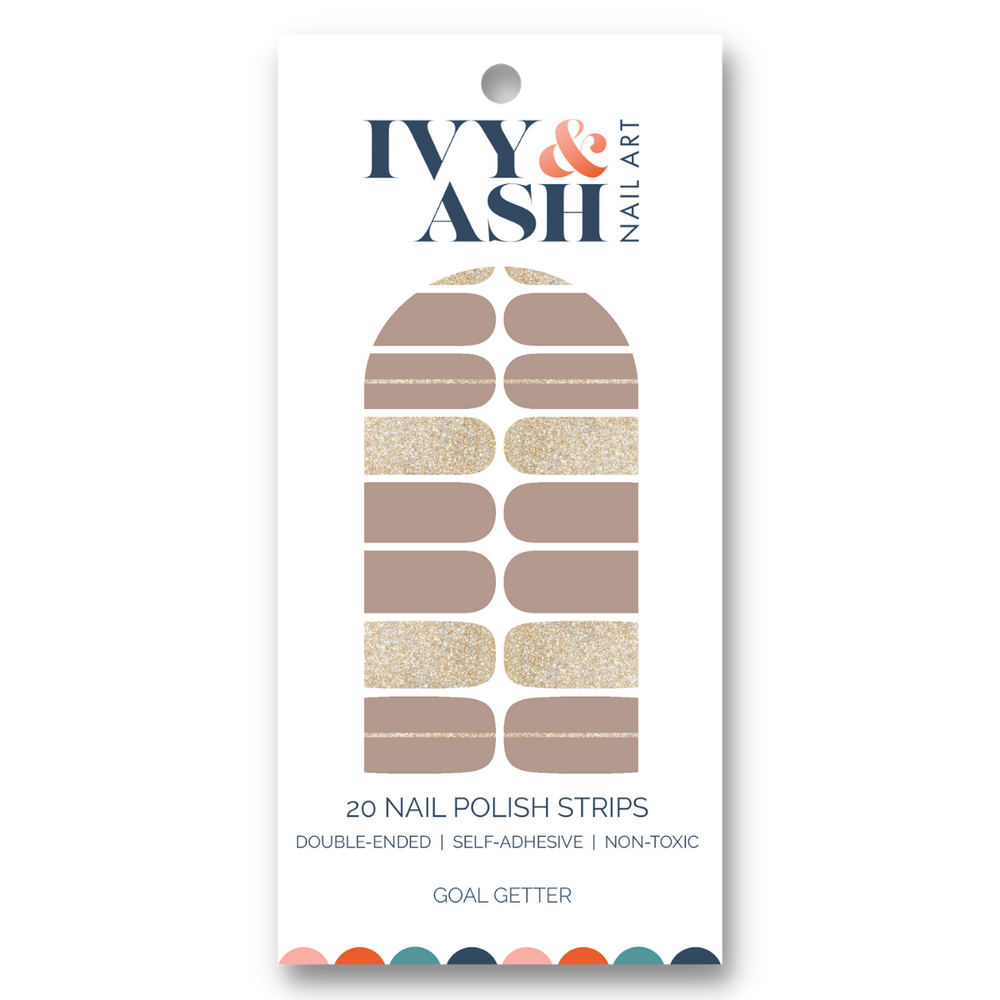 Goal Getter Nail Wrap Set in packaging
