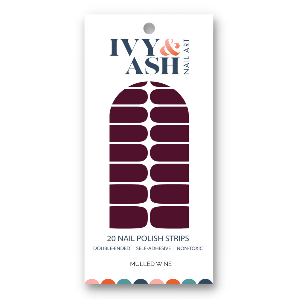 Mulled Wine Nail Wrap Set in packaging