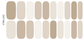 Oat Milk Nail Wrap Set