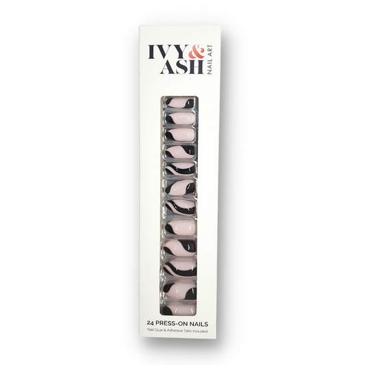 Midnight Swirl Press On Nail Set