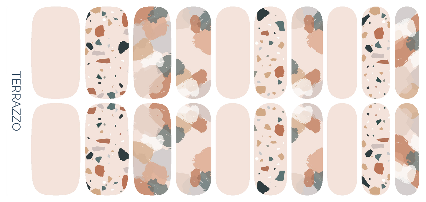 Terrazzo Nail Wrap Set